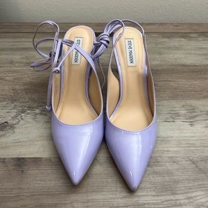 Steve Madden Purple Tie Up Pumps Size 8.5
